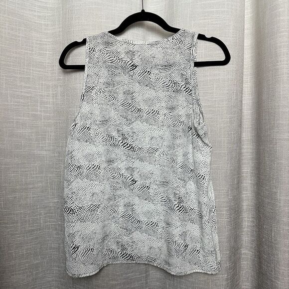 2/$30 Joie 100% Silk Sleeveless Tank Top Size S Abstract Flowy Designer Boho - Picture 2 of 10